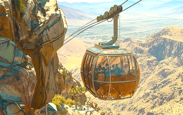 Palm Springs scenic view with desert landscape