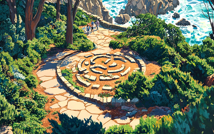 Sutro Baths ruins with ocean view