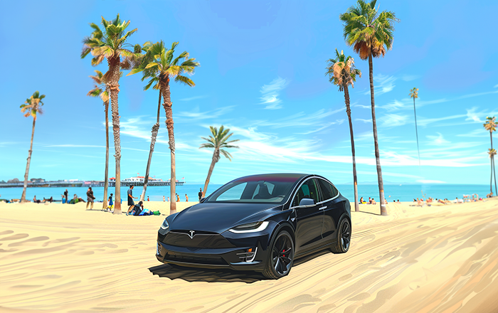 Model Y test‑driving with FSD 13.2