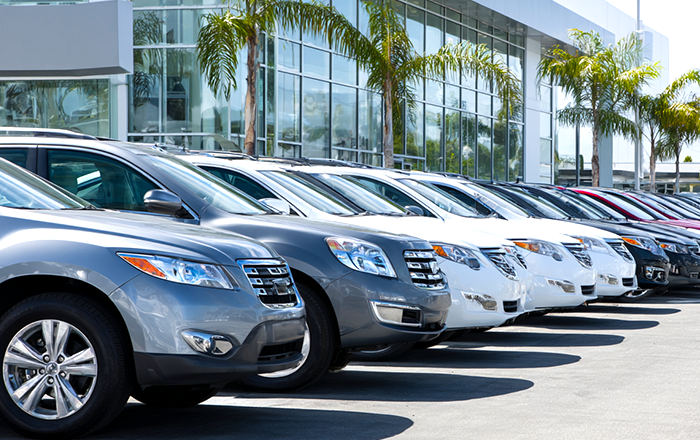 中古車販売店をイメージした画像