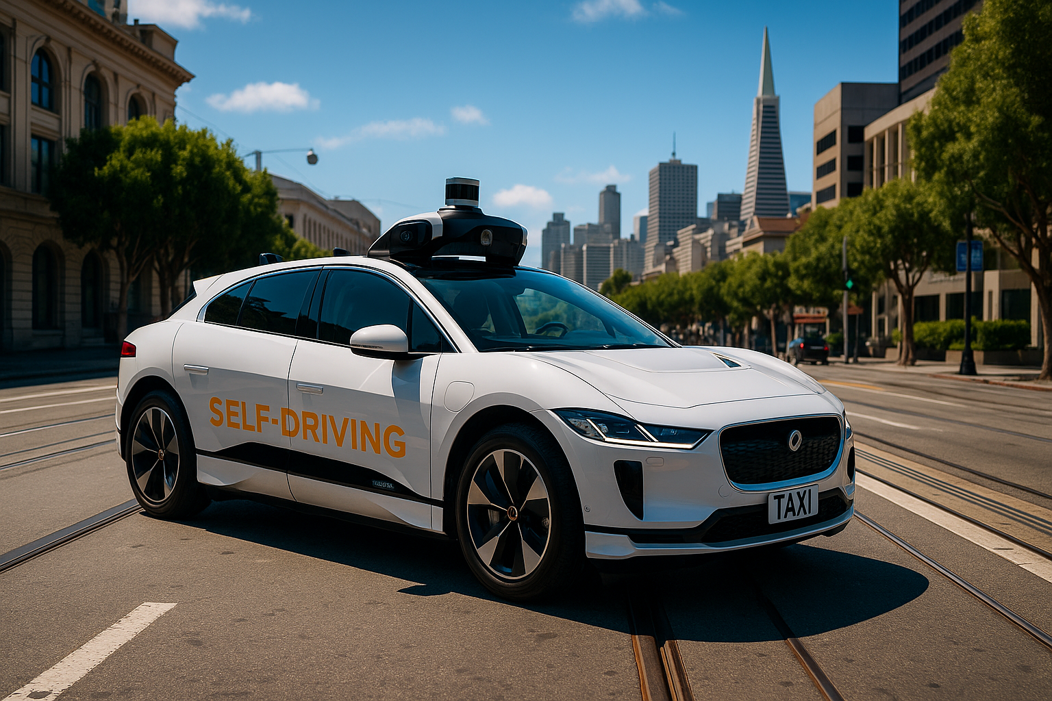 Waymo Jaguar I-PACE in San Francisco