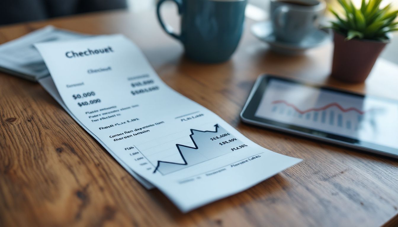 給与の見直しと成長を象徴する落ち着いたデスク