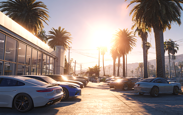 カリフォルニアの中古車販売店のイメージ画像